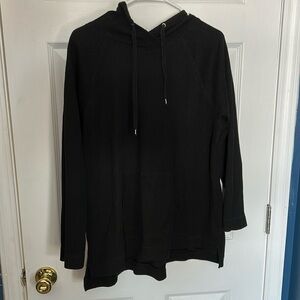 Plus size Waffle knit hoodie 3/8 sleeve